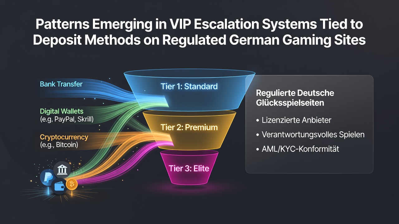 Darstellung von Zahlungsflüssen und VIP-Stufen auf regulierten deutschen Seiten