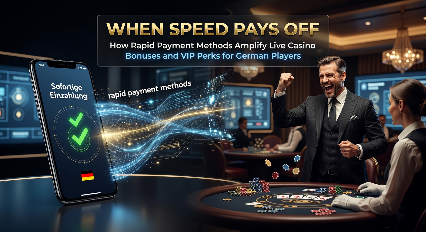 Schnelle Zahlungsmethoden wie PayPal und Klarna aktivieren Live-Casino-Boni in Echtzeit für deutsche Spieler